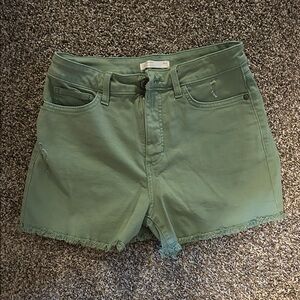 LC Lauren Conrad Green Jean Shorts